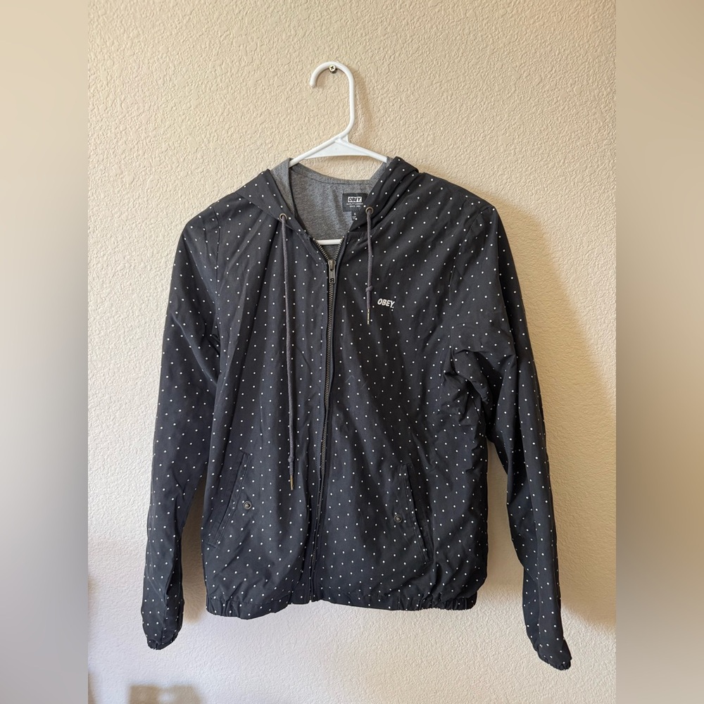 Obey Polka Dot Zip-Up Jacket